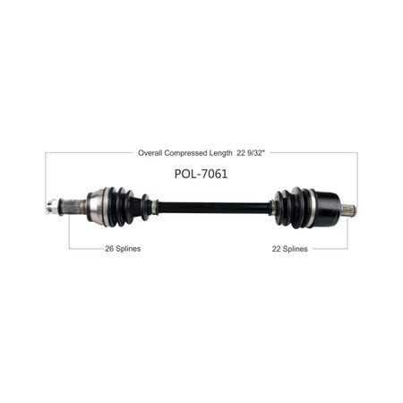 Wide Open OE Replacement CV Axle POL Fr L/R 50-55 IN RZR 900/EPS/TRAIL/XC 15-20 POL-7061